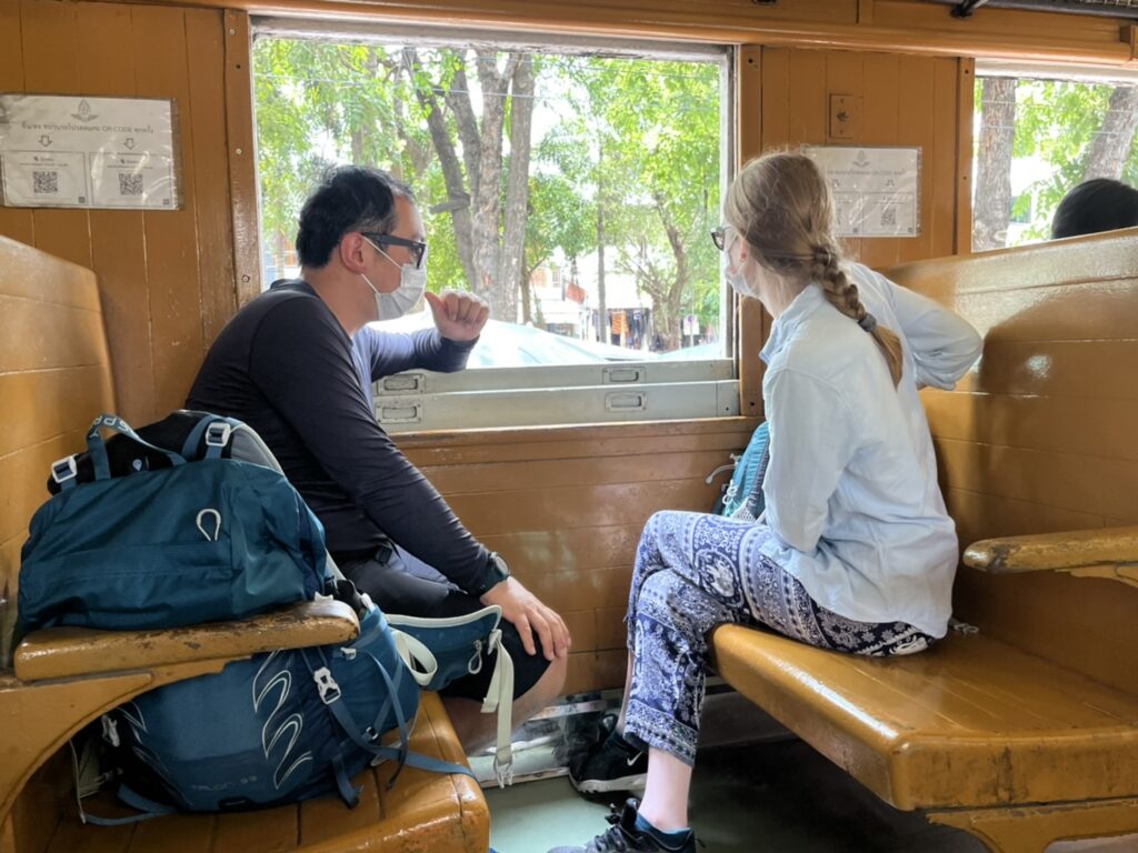 Death Railway train ride near Kanchanaburi.