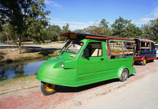 Green Tuk-Tuk in Ayutthaya.