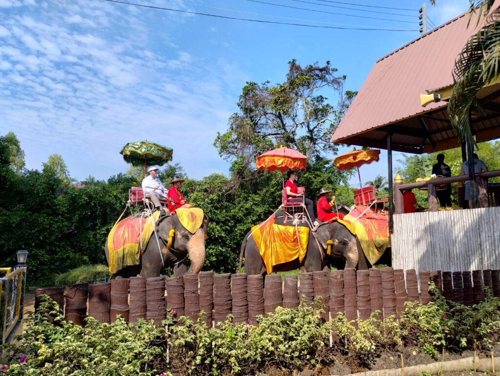 Elephant Riding at Chang Puak Camp Damnoen Saduak