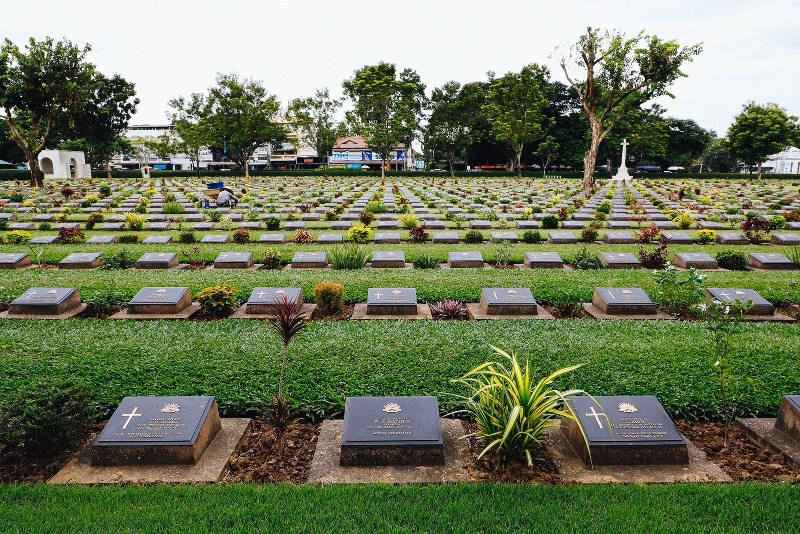 War Cemetery in Kanchanaburi