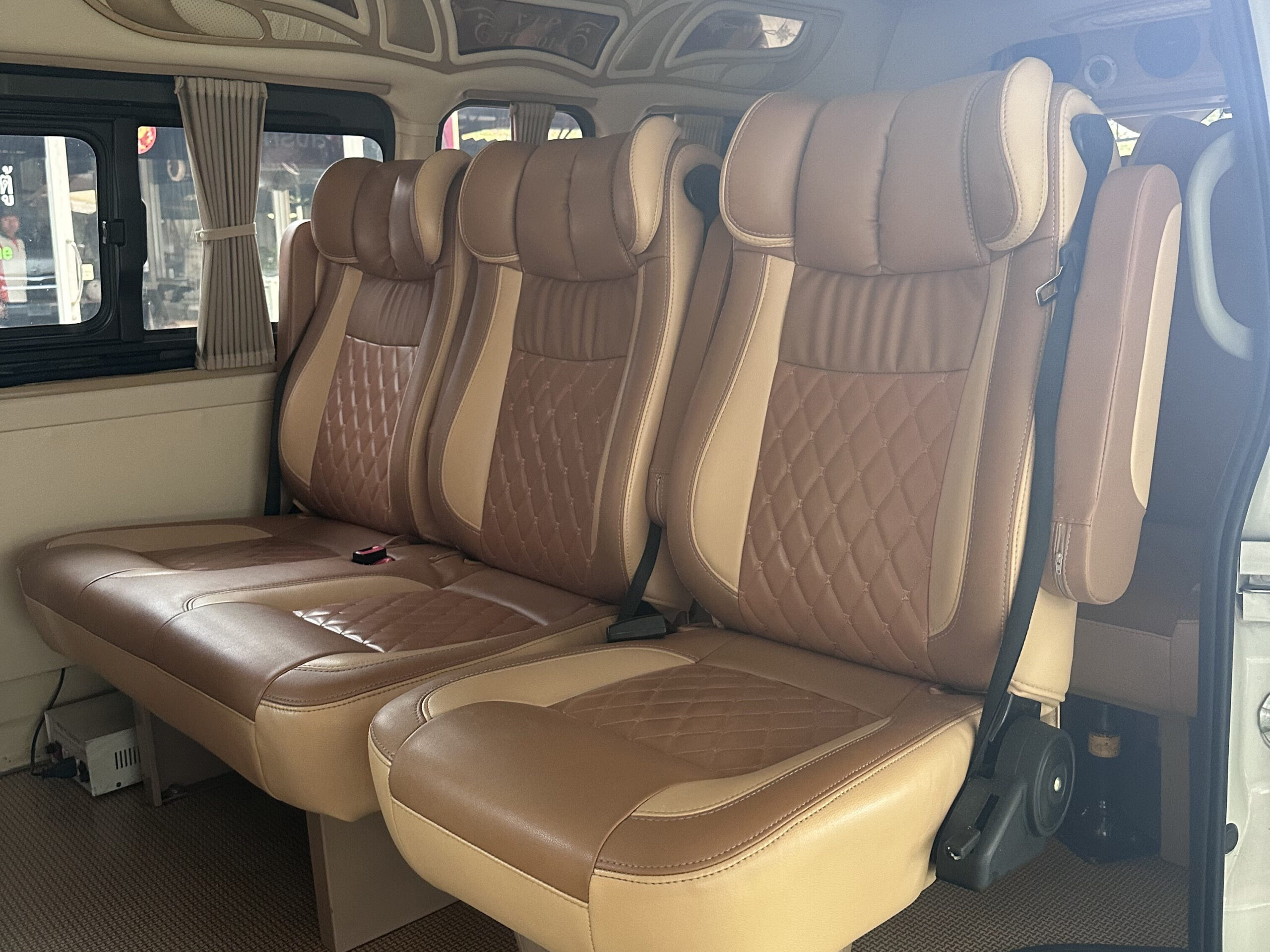 Inside van 10 seats
