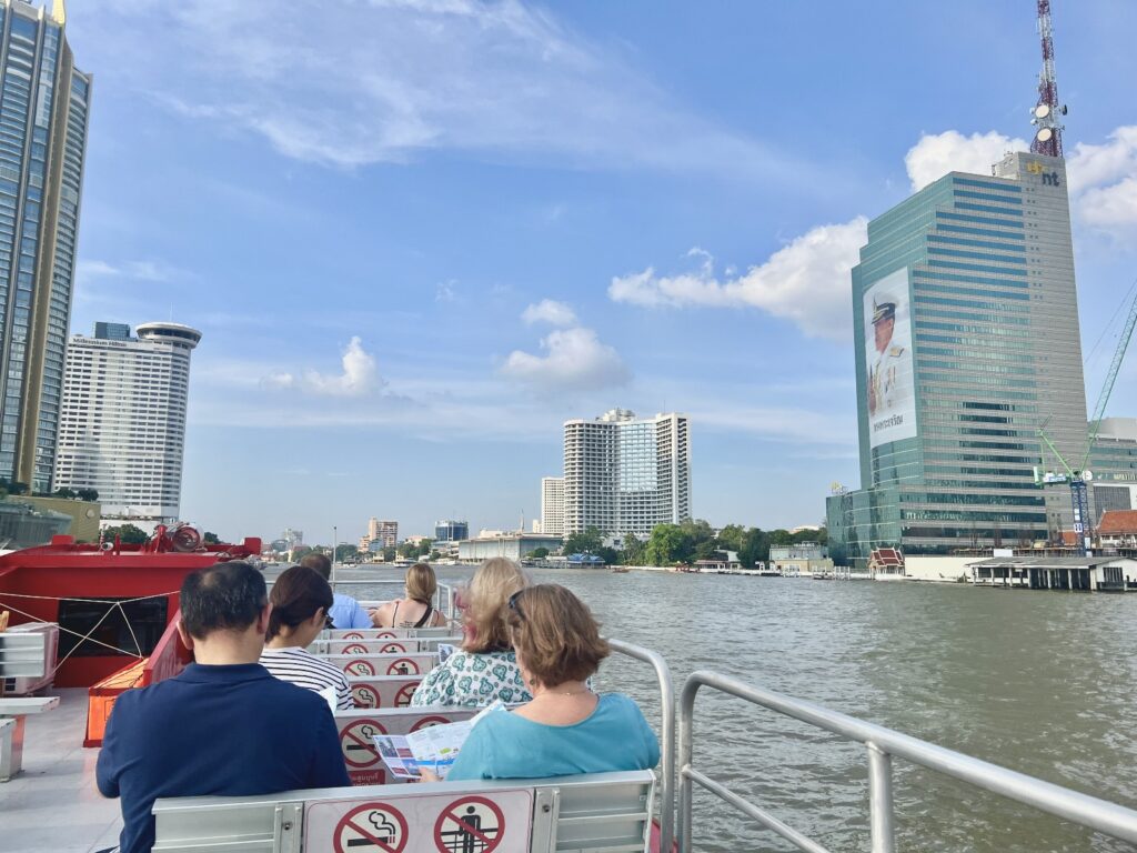on the boat view