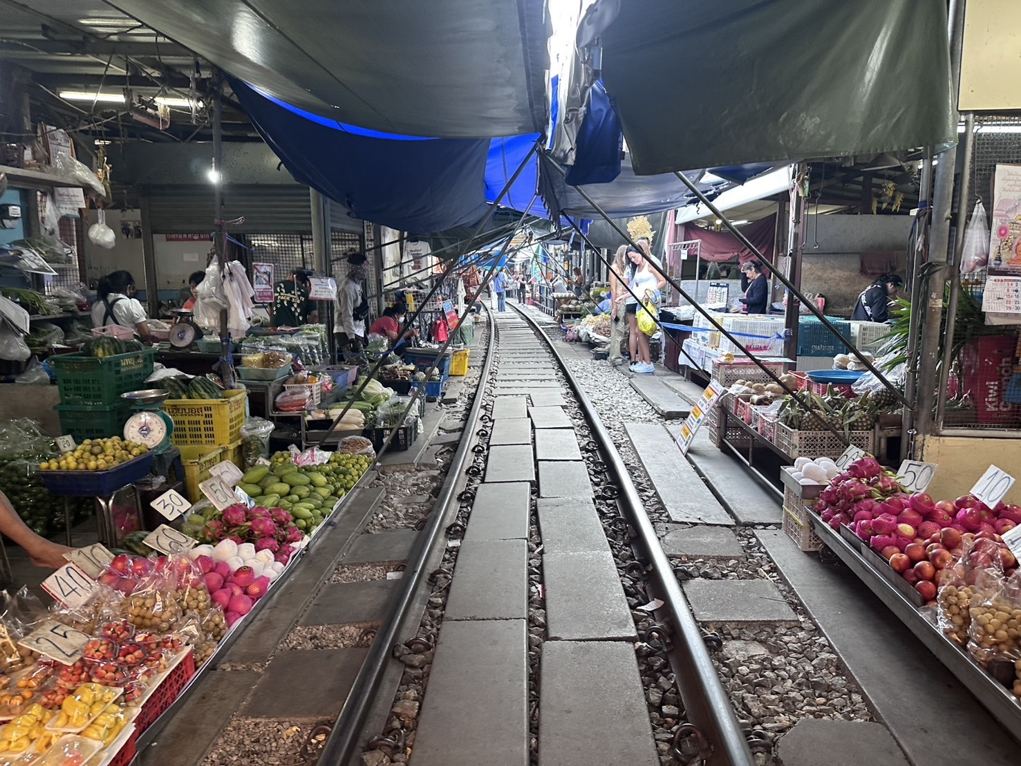 Maeklong Railway Market